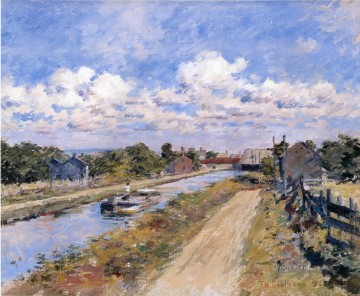 セオドア・ロビンソン Painting - ポートベンの運河シリーズ セオドア・ロビンソン